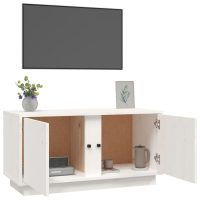 vidaXL Tv-bänk vit 80x35x40,5 cm massiv furu - Bild 5