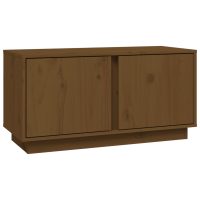 vidaXL Tv-bänk honungsbrun 80x35x40,5 cm massiv furu - Bild 2