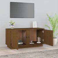 vidaXL Tv-bänk honungsbrun 80x35x40,5 cm massiv furu - Bild 3