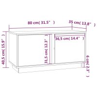 vidaXL Tv-bänk honungsbrun 80x35x40,5 cm massiv furu - Bild 10