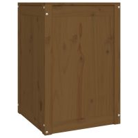 vidaXL Tvättkorg honungsbrun 44x44x66 cm massiv furu - Bild 5