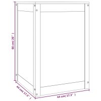 vidaXL Tvättkorg honungsbrun 44x44x66 cm massiv furu - Bild 10