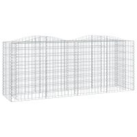 vidaXL Gabion bågformad 200x50x100 cm galvaniserat järn - Bild 2