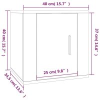 vidaXL Väggmonterat tv-bänk betonggrå 40x34,5x40 cm - Bild 11