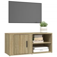 vidaXL Tv-bänk sonoma-ek 80x31,5x36 cm konstruerat trä - Bild 5