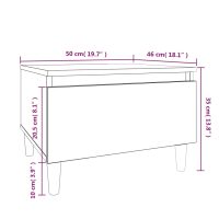 vidaXL Sidobord sonoma-ek 50x46x35 cm konstruerat trä - Bild 10