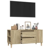 vidaXL Tv-bänk sonoma-ek 102x44,5x50 cm konstruerat trä - Bild 5