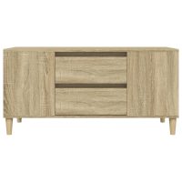 vidaXL Tv-bänk sonoma-ek 102x44,5x50 cm konstruerat trä - Bild 7