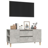 vidaXL Tv-bänk betonggrå 102x44,5x50 cm konstruerat trä - Bild 4