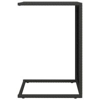 vidaXL C-sidobord svart 40x35x60 cm konstrotting - Bild 4