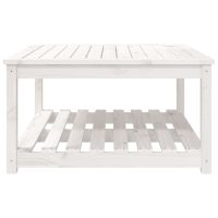 vidaXL Trädgårdsbord vit 82,5x82,5x45 cm massiv furu - Bild 5