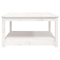 vidaXL Trädgårdsbord vit 82,5x82,5x45 cm massiv furu - Bild 6