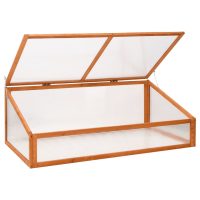 vidaXL Växthus orange 110x58,5x39 cm granträ - Bild 3