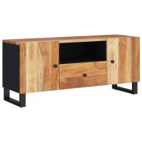 vidaXL TV-skåp 105x33,5x46 cm massivt akacia och konstruerat trä - Bild 11