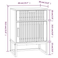 vidaXL Sängbord 2 st 40x30x55,5 cm konstruerat trä&järn - Bild 11