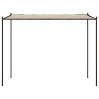 vidaXL Paviljong beige 3x3 m 180 g/m² tyg och stål - Bild 3