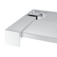 vidaXL Duschhylla för duschvägg krom 100 cm aluminium - Bild 6