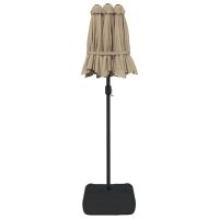 vidaXL Parasoll dubbelt med LED taupe 316x240 cm - Bild 7