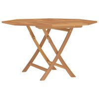 vidaXL Hopfällbart trädgårdsbord 110x110x75 cm massiv teak - Bild 2