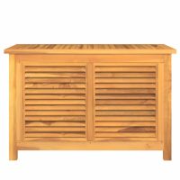 vidaXL Trädgårdslåda med påse 90x50x58 cm massiv teak - Bild 3