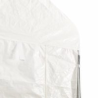 vidaXL Paviljong med tak vit 13,38x2,28x2,69 m polyeten - Bild 5