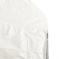 vidaXL Paviljong med tak vit 11,15x4,08x3,22 m polyeten - Bild 5