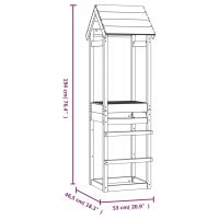 vidaXL Lektorn 53x46,5x194 cm massiv furu - Bild 8