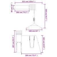 vidaXL Lekplats impregnerad furu - Bild 11