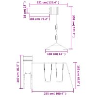 vidaXL Lekplats massivt douglasträ - Bild 11