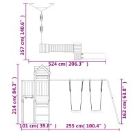 vidaXL Lekplats massiv furu - Bild 11