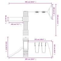 vidaXL Lekplats impregnerad furu - Bild 12