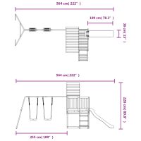 vidaXL Lekplats massiv furu - Bild 9
