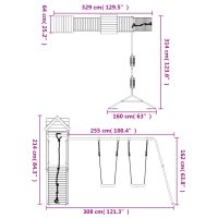 vidaXL Lekplats massiv furu - Bild 11