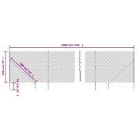 vidaXL Gunnebostängsel med markspett grön 1,8x10 m - Bild 5