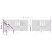 vidaXL Gunnebostängsel med markspett grön 2,2x10 m - Bild 5