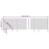 vidaXL Gunnebostängsel med markspett grön 1,8x25 m - Bild 5