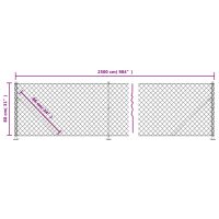 vidaXL Gunnebostängsel med stolpsko grön 0,8x25 m - Bild 6