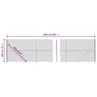 vidaXL Gunnebostängsel med stolpsko grön 2x25 m - Bild 6