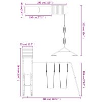 vidaXL Lekplats impregnerad furu - Bild 11