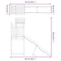 vidaXL Lekplats massivt douglasträ - Bild 9