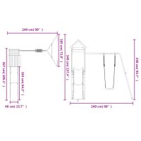vidaXL Lekplats massivt douglasträ - Bild 11
