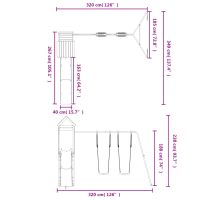 vidaXL Lekplats massiv furu - Bild 11
