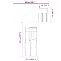vidaXL Lekplats massivt douglasträ - Bild 9