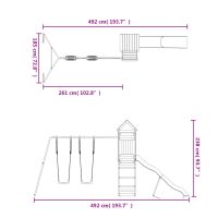 vidaXL Lekplats massivt douglasträ - Bild 11