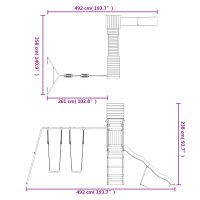 vidaXL Lekplats massiv furu - Bild 11