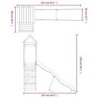 vidaXL Lekplats massivt douglasträ - Bild 10