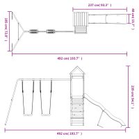 vidaXL Lekplats impregnerad furu - Bild 12