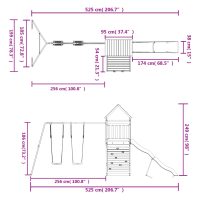 vidaXL Lekplats impregnerad furu - Bild 12