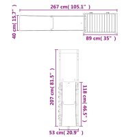 vidaXL Lekplats massivt douglasträ - Bild 10