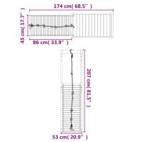 vidaXL Lekplats impregnerad furu - Bild 9